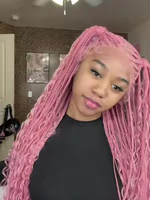 Hair from @Supernova Hair Store #pinkwig #braidedwig 