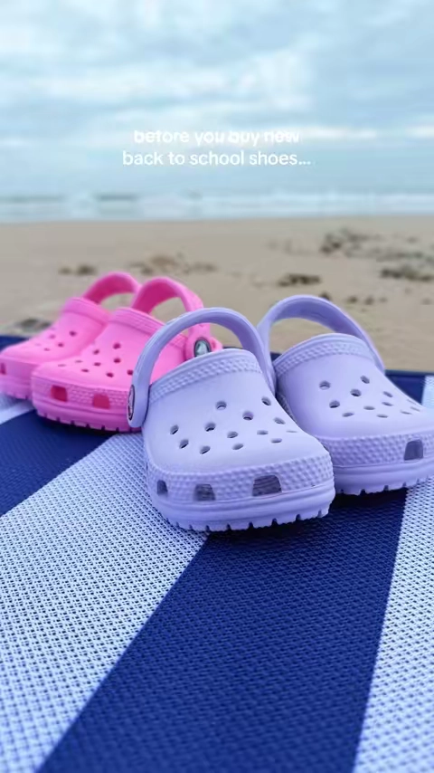Kids Crocs are going crazy for back to school; I love all the new colors too! #crocs #kidcrocs #schoolshoes #crocsbacktoschool #tiktokshopbacktoschool @Crocs 