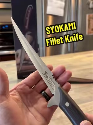 Built for clean, precise cuts. 🔪 The SYOKAMI 9” fillet knife features a sharp stainless steel blade, full tang construction, a comfortable wood handle, and a premium leather sheath.   #FilletKnife #FishingGear #SYOKAMI #OutdoorCooking #KitchenKnife