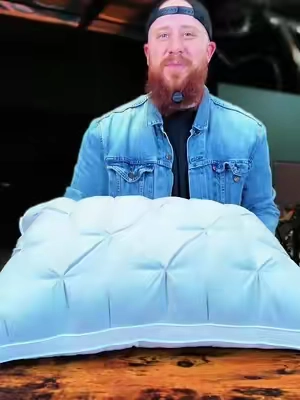 The mellow ploof pillow is actually insane #mellowsleep #ploofpillow #ergonomicpillow 