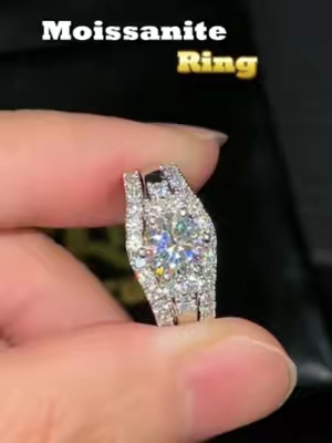 Quality jewelry for everyday luxury spendless and get more!#delzzad #2026trend #summerlooks #tiktokshopsummersale #moissanitejewelry #summerjewelry #moissanitering #roundcut #chunkyring #stackingring #3pcs #buy1get3