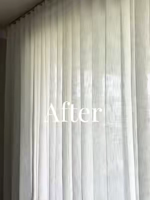 Proof that how you hang your curtains changes EVERYTHING. 🤍✨ #ceilingtrackcurtains #ceilingtrack #curtains #homedecor #foruyou  
