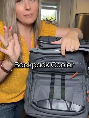 Large insulated backpack cooler. Very nice quality for a fraction of what you think it would cost. Very happy with this. @UKEIN #ukein #backpackcooler #cooler #momessential #travelcooler 