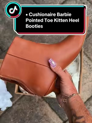 Cushionaire Barbie Pointed Toe Kitten Heel Booties for for fall #cushionaire #fallboots #boots #TikTokshopbacktoschool #fallstyle 