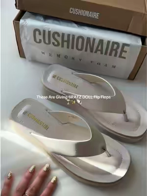 So cute and chic 🌟 ON SALE NOW!!! #ThongSandals #PlatformSandals #Cushionaire #WomensSandals #tiktokshopsummersale 