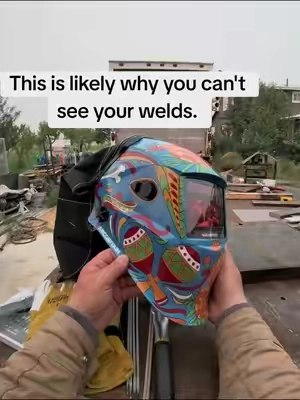 This is an extremely clear to see through true color welding hood that will allow you to see your welds better. #weldingtips #arccaptainwelder  #anniversarysale  #welditshut  #learntoweld 