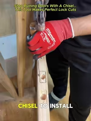Install door locks faster with this latch mortising tool. It guides the cut, removes the exact material, and creates a clean flush fit without messy chiseling. Perfect for door repairs, replacements, and DIY woodworking projects. #SummerVibes #DealsForYouDays #DIYTools #WoodworkingProjects #CarpentryTools  
