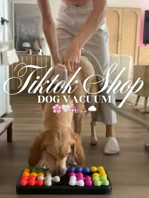 Dog vacuum🌸🤍💒🧘🏼‍♀️☁️#fyp #dogvacuum #doggrooming #doghair #dogbath 