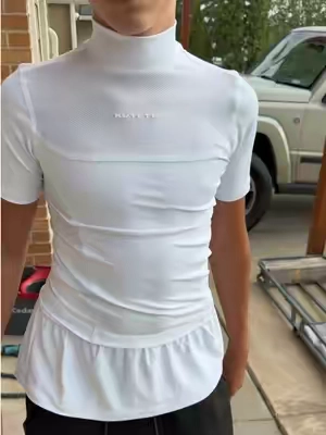 Compression, breathable, flowy all in 1 youth football shirt 