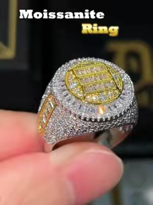 Moissanite Rings for a Fraction of the Price! Flex Like a Rapper.#delzzad #2026trend #summerlooks #tiktokshopsummersale #moissanitejewelry #moissanitering #chunkyring #icedout #rapper #hiphopjewelry #budgetfriendly