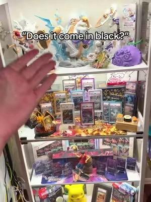 Yes the motion sensor display cabinet absolutely comes in black! #displaycabinet #collector #collection #display #collecting 