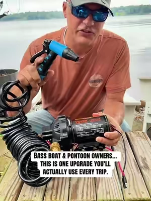 12V Boat Washdown Pump Kit | 70 PSI High Pressure Deck Wash System for Pontoon Boats, Bass Boats, Center Consoles, Jon Boats & RVs SEO Description Keep your boat clean wherever you are with this 12V high-pressure washdown pump kit. Delivering up to 70 PSI and 20 LPM of water flow, it’s perfect for rinsing mud, fish slime, blood, sand, saltwater, bait residue, and dirty decks. Ideal for pontoon boats, bass boats, bay boats, center consoles, aluminum fishing boats, jon boats, skiffs, and even RVs and campers. Includes a coiled hose, spray nozzle, strainer, and mounting hardware for an easy installation. Keywords: 12V washdown pump, boat washdown pump, marine washdown system, pontoon boat washdown, bass boat washdown pump, fishing boat cleaner, deck wash pump, livewell washdown, saltwater boat wash, freshwater boat wash, center console accessories, jon boat accessories, RV water pump, marine accessories, high pressure boat pump Hashtags: #BoatLife #BassFishing #PontoonLife #MarineAccessories #VEVOR
