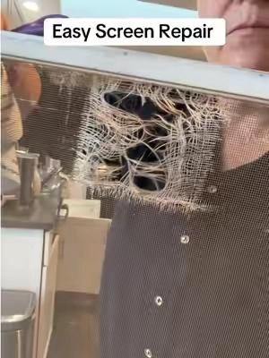 Easy Screen Repair - Fix holes in your window screen in seconds! If you're interested, I put a link  down below. @zeyaotk  #DIYHome  #Homerepair  #windowrepair  #fyp #tiktokshop 