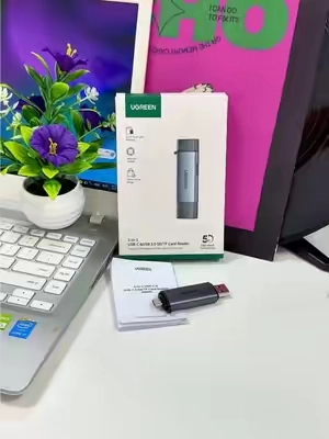 Grab the UGREEN 2-in-1 card reader now - lightning-fast transfers, dual card slots, and a special limited -time discount waiting for you!🚀 #techvibes #SDCardReader #summerfinds #tiktokshopsummersale #PhoneAccessories 