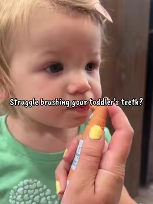 This has helped make oral care feel much less like a struggle in our house. #KidsOralCare #ToddlerRoutine #MomHack #ParentApproved #ToddlerLife 