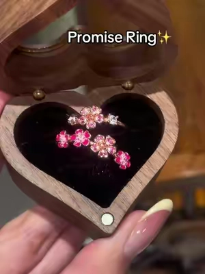 Perfect promise ring🥹#jewelry#peachblossom #promisering #ring