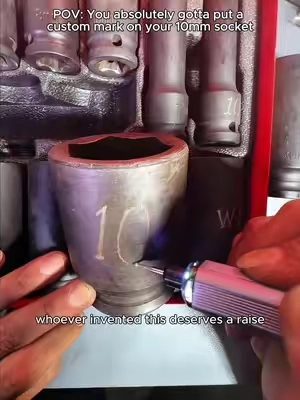 Score this must-have tool set while free shipping lasts! No more missing 10mm sockets! 🧰✨ You can engrave any custom mark on the things you love. It's also perfect for engraving sweet messages or names when giving a gift. Upgrade your tools with this game changer 🛠️🔥 Say goodbye to marker ink wiping off 👋✍️ Every DIYer needs this in their garage 🚘💡 The easiest way to custom mark your gear 🏷️⚡ Cordless Rechargeable Engraving Pen, Tools and Gadgets, 5-Speed Etching & Carving Tool Kit with 30 Bits, 16 Stencil Sheets, USB Charging Cable & Manual, Portable Electric DIY Crafting Engraver #tooltok  #diyprojects  #GarageLife  #MechanicTools  #TikTokMadeMeBuyIt 