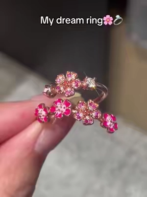 Peach Blossom Ring🫶🏻🌸#peachblossom #jewelry#promisering #engagementring#ring
