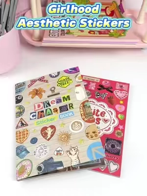 Mi niña interior acaba de despertar 🥹✨ #stickersbook #aestheticstickers #summerwins #dealsforyoudays #TikTokShopDealsforYouDays 