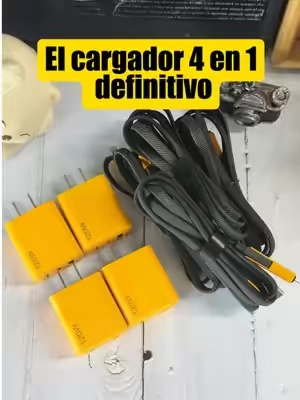 ¡El combo de carga más práctico! 🔥 Trae cubo de carga rápida dual y cable 4 en 1 para iPhone, Samsung y más. #fastcharger #4in1charger #usbccharger#weeklydeals#tiktokshopsummersale