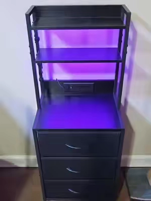 #nightstand #furniture #bedroom #ledlights #bedroomdecor 