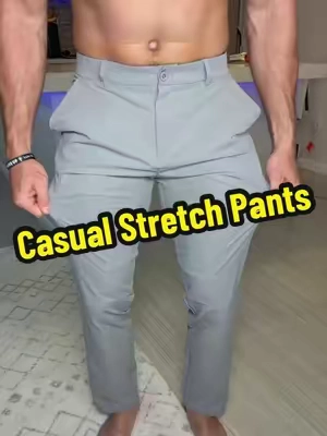 Stretchy, Quality Daily Casual Pants! #menspants #pants #stretchypants #mensfashion #tiktokshopcreatorpicks 