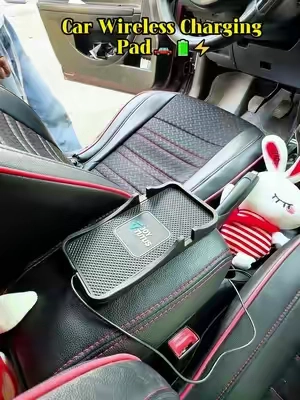 Just drop your phone and goI this anti-slip wireless mat auto-charges while you drive - no hassle! #carcharger #dealsforyoudays #summerfinds #charger #phonecharger
