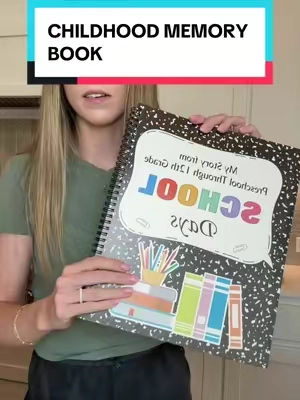 The sweetest way to store all of those precious memories 🥹 #tiktokshopbacktoschool #memorybook #firstdayofschool #keepsake #toddlermoms 
