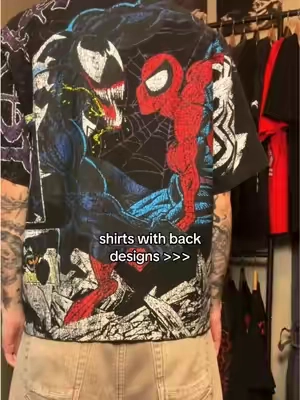one of the tuffest shirts i’ve ever seen #spiderman #venom #marvel #shirt #outfit 