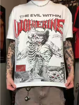 this shirt is TUFF #fashion #wolverine #marvel #xmen #shirt 