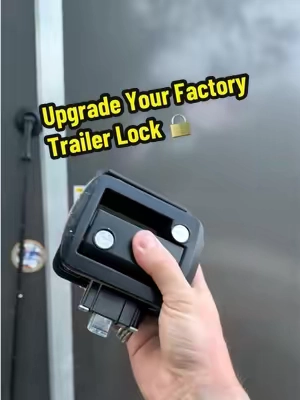 Your trailer might have thousands of dollars worth of tools or gear inside, but many factory locks aren’t as secure as people think. This keyless replacement installs in the factory opening, gives you keypad and remote access, and still includes a backup key. Definitely one of the easiest trailer upgrades I’ve done. @LockdUp #rvlock #rvdoorlock #traileraccessories #tiktokshopsummersale  #creatorsearchinsights 