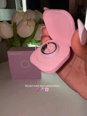 Milky pink wellness ring 💍 💕 #fitnessring #smartring #fitnesstracker #wellnessring