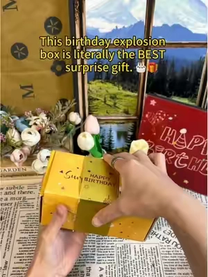 You gave the most unforgettable birthday gift—a money pop-up box. #moneypopupbox #moneysurprise #moneysurprisebox #popupbox #birthdaygift