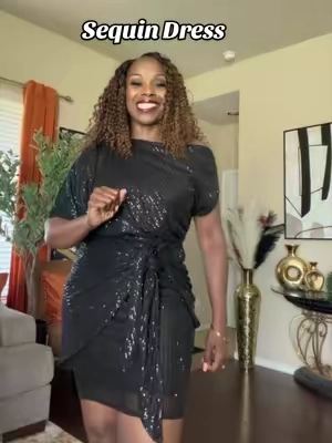 My go to dress for special occasions! ✨🖤 Other colors. @Grace Karin Shop #dress #sequindress #cocktaildresses #tiktokshopsummersale #tiktokshopcreatorpicks 
