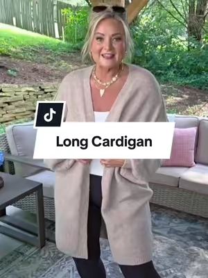 The cardigan you don't want to miss out on! @PrettyGarden #cardigan #falloutfits #leggingsoutfit #midsizefashion #CapCut 