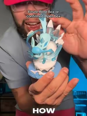 Eevee statue blind box with all of its variations! Pull a Flareon, Jolteon, Vaporeon, Espeon, Glaceon, Umbreon, Sylveon, Leafeon, or Eevee! #pokemon #pokemontcg #pokemontiktok #tiktokshopbacktoschool #backtoschool 
