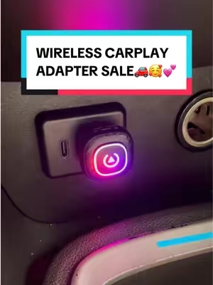 If your car has CarPlay, but it is wired, try this.💕#wirelesscarplay #wirelesscarplayadapter #tiktokshopcreatorpicks #dealsforyoudays #yurnlv 