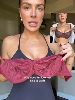 I couldn’t tell a difference. Now I need it in every color #bra #lacebra #pushupbra 