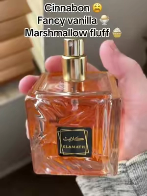 Klamath, a fresh but also sweet and delicious smelling fragrance.#budgetfragrance #creatorsearchinsights #unisexfragrance #smellgood #vanillagirl 