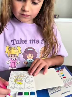 These watercolor paint books are such a fun, mess-free activity for kids! 🎨 The quality is amazing, the colors are vibrant, and everything you need is right in the book. Perfect for quiet time, travel, restaurants, or rainy days! #WatercolorPainting #KidsActivities #TravelWithKids #MessFreeFun #momfinds 