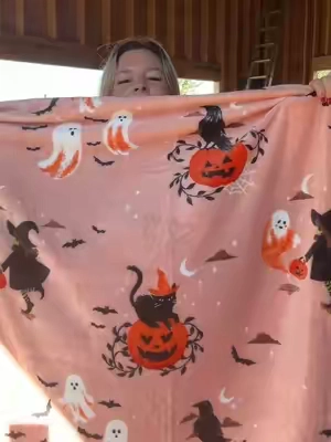 Spooky cute Halloween blankets just dropped from QVC and Berkshire 🎃👻    #halloweenblanket #halloweendecor 