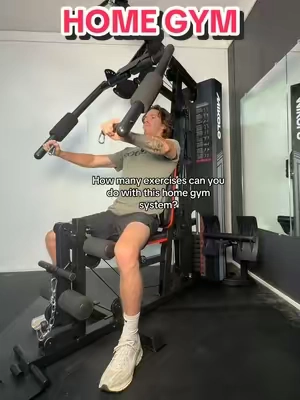 Check out this multifunctional home gym system! #workout #gym #exercise 