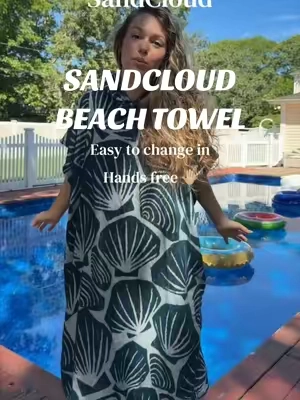 Hands free 🤚🏼beach towel🏝️100% Turkish cotton ☀️Linked!