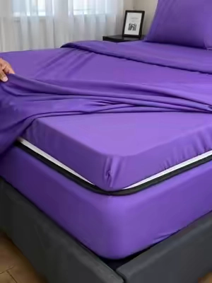 4pcs Plain Sheet Set#Tiktokmademebuyit #viral #fyp #BedSheetsSet #BambooBlend #SoftAndLuxury #HomeDecorIdeas #BedroomComfort #LuxDecor #SilkySheets #CozyBedroom #TikTokHomeDecor #LuxurySleep