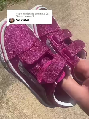 Replying to @Michelle’s Home & Cat Finds She absolutely loved them! #kidsshoes #girlshoes #pinkshoes #tiktokshopbacktoschool #tiktokshopcreatorpicks 