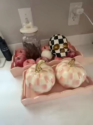 Mackenzie childs pumpkins 🎃.      #mackenziechilds 
