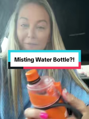 The best way to keep cool AND hydrated. A misting water bottle #mistingwaterbottle #sportswaterbottle #insulatedwaterbottle #tiktokshopcreatorpicks 