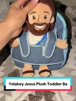 Más que una mochila, es un recordatorio de amor y fe para nuestros pequeños. 🤍 Esta mochila con Jesús de peluche los acompaña en la escuela, en los viajes o donde vayan, mientras lleva todo lo que necesitan. Un detalle hermoso para regalar y atesorar. ✨🙏 #JesusBackpack #ChristianMom #FaithFilledKids #ToddlerBackpack #TikTokShopFinds