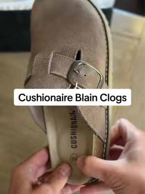 absolutely loving these clogs for fall 🫶🏻 the good colors always sell out first, shown here in color Taupe!  @Cushionaire #clogs #clogshoes #cushionaire #fallshoes #fallstyle 