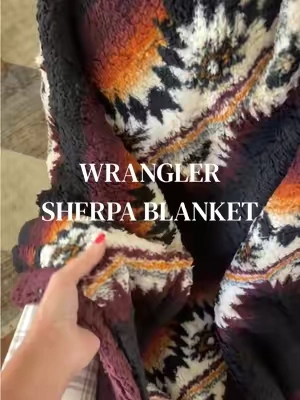 The softness is unreal🤯Sherpa blanket by Wrangler for the win! 